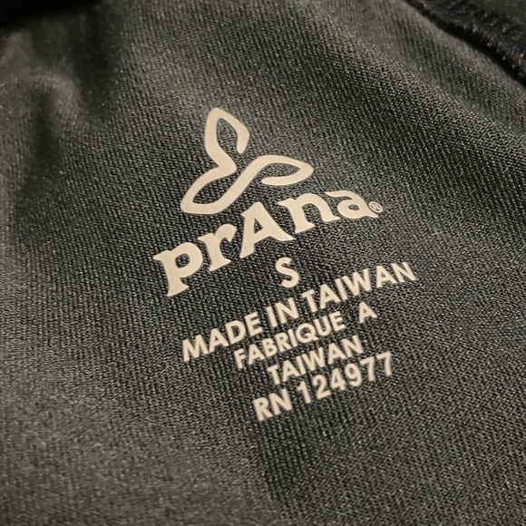 Prana Black Funnel Neck Drawstring Pullover Size Small - Picture 2 of 5